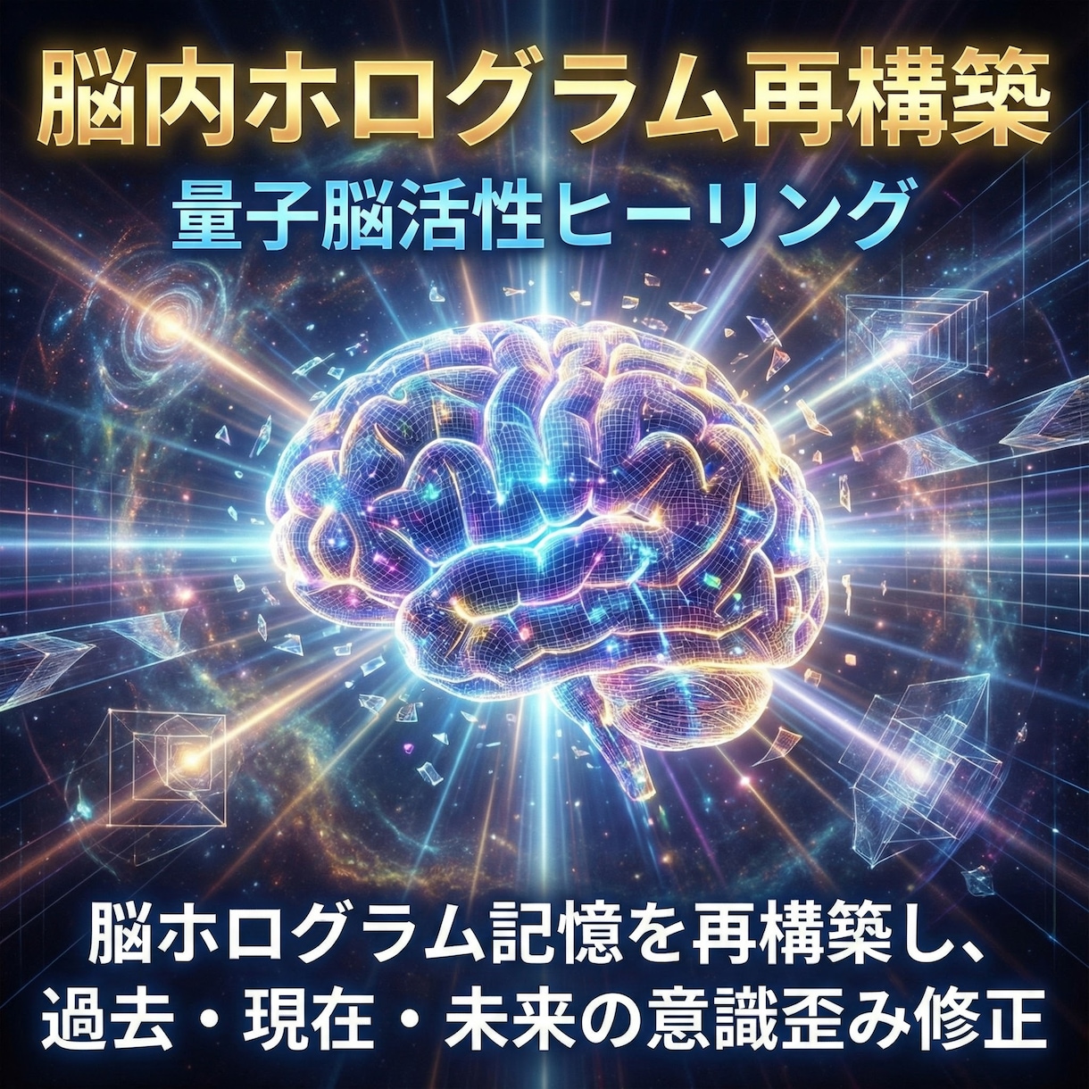 脳内ホログラム再構築　量子脳活性ヒーリングします 脳ホログラム記憶を再構築し、 過去・現在・未来の意識歪み修正 イメージ2