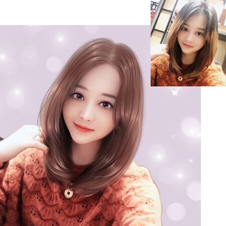 超リアル!美人似顔絵アイコン描きます お写真を元に似顔絵イラストをお描きします! イメージ1