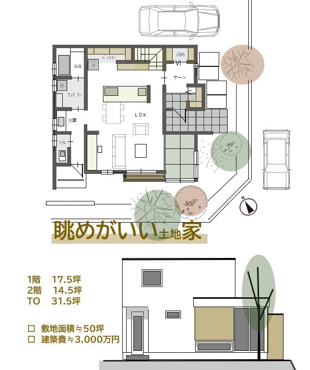 注文住宅の間取り＆空間デザイン（op）を提案します 住んでから後悔したくない間取りを描きます。（修正は5回迄可） イメージ2