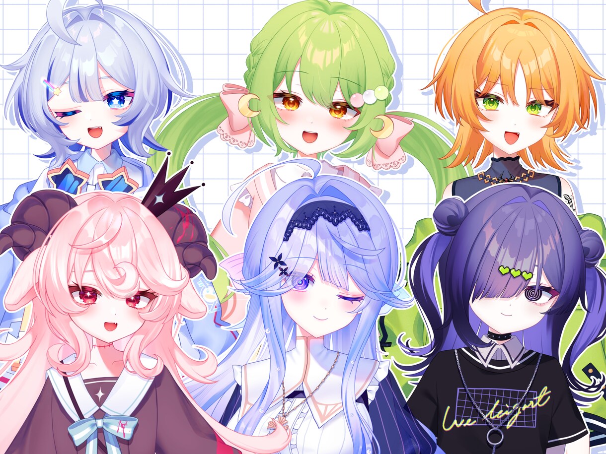 キャラデザからモデリングまで一括で制作します 高可動域でかわいいモデルをお作りします！ イメージ4