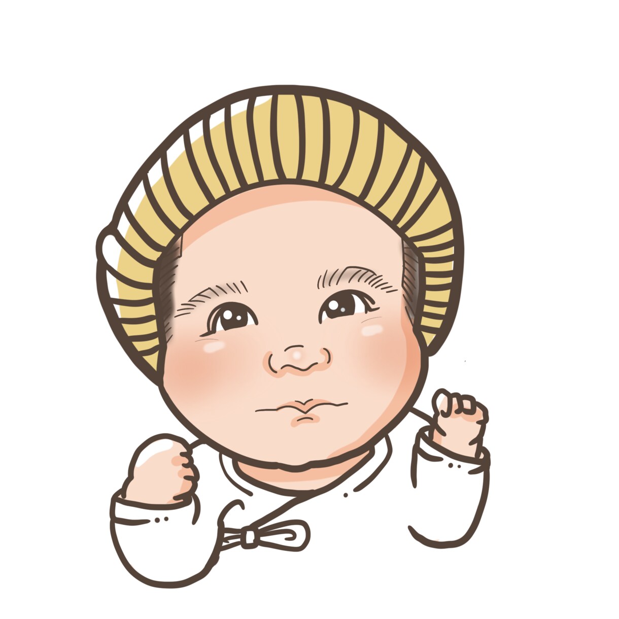 赤ちゃんのポップで元気な似顔絵かきます SNSアイコンやプレゼントにおすすめ★データ納品です イメージ10