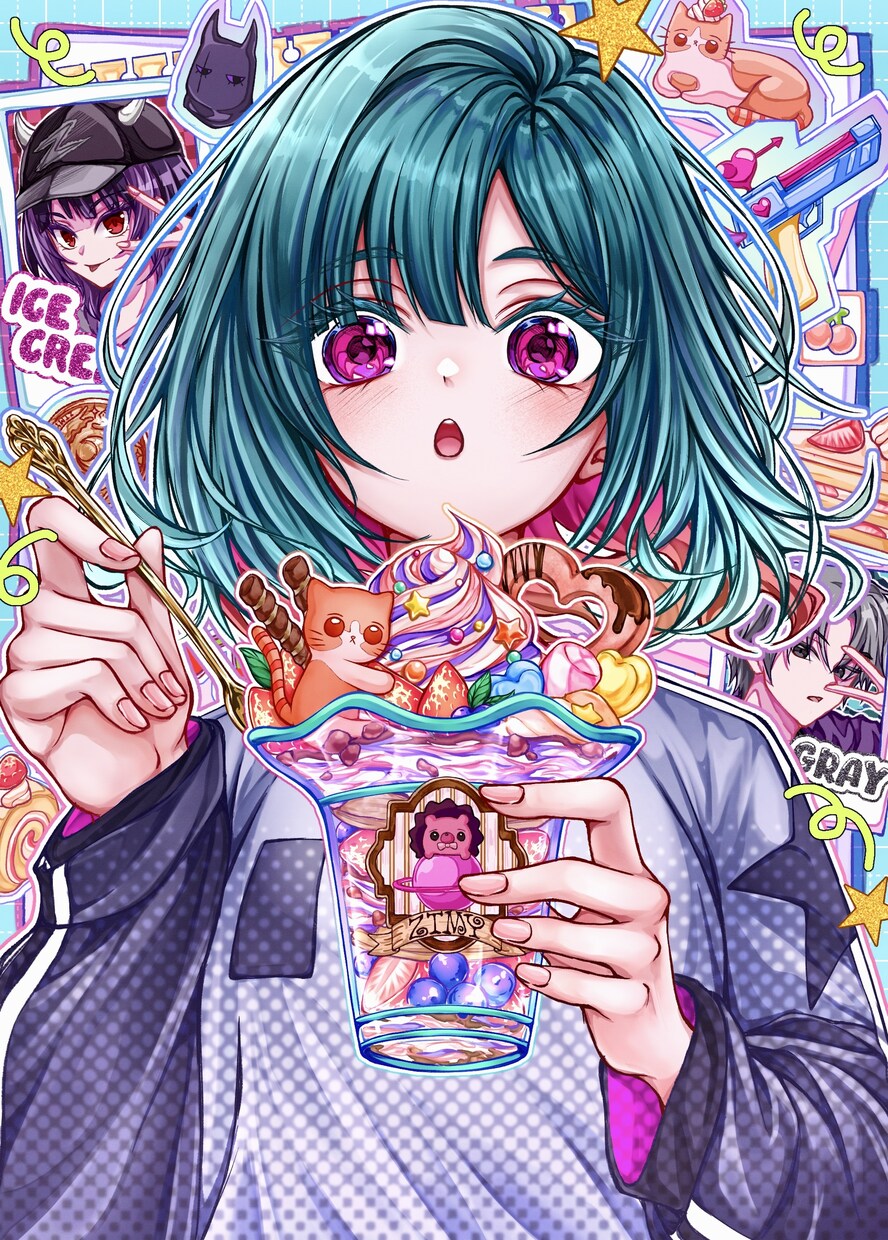 魅力的で印象的なイラストを制作いたします SNSのサムネやアイコンなど様々なイラストを制作いたします。 イメージ3