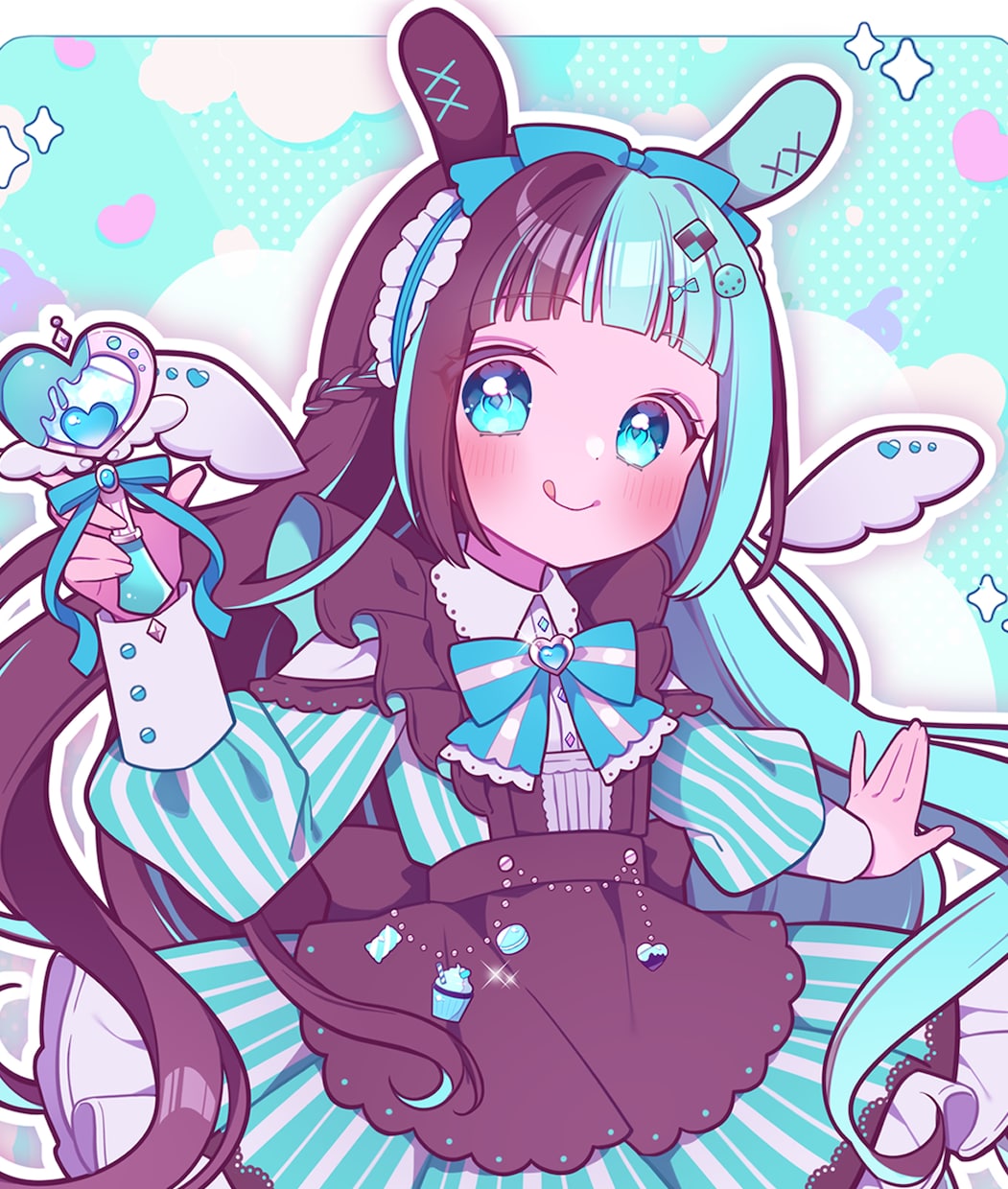 最短7日！きらきらかわいいイラスト制作します ♢一枚絵・ミニキャラ・衣装デザイン・アイコンなど♢ イメージ1