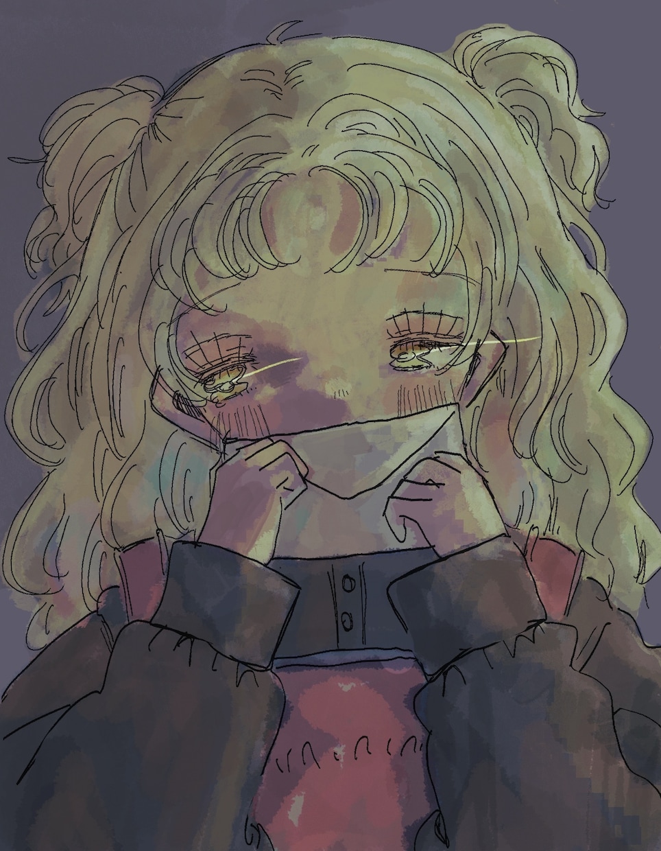 機械で描く手描きの質感。詩的な人物イラスト描きます あなたの「世界観」を、一枚の芸術へ。 イメージ1