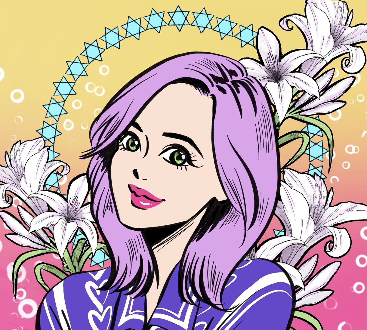 ビビットでポップな可愛い似顔絵イラストを作成します ユニーク・インパクトのある可愛いイラスト♪ イメージ2