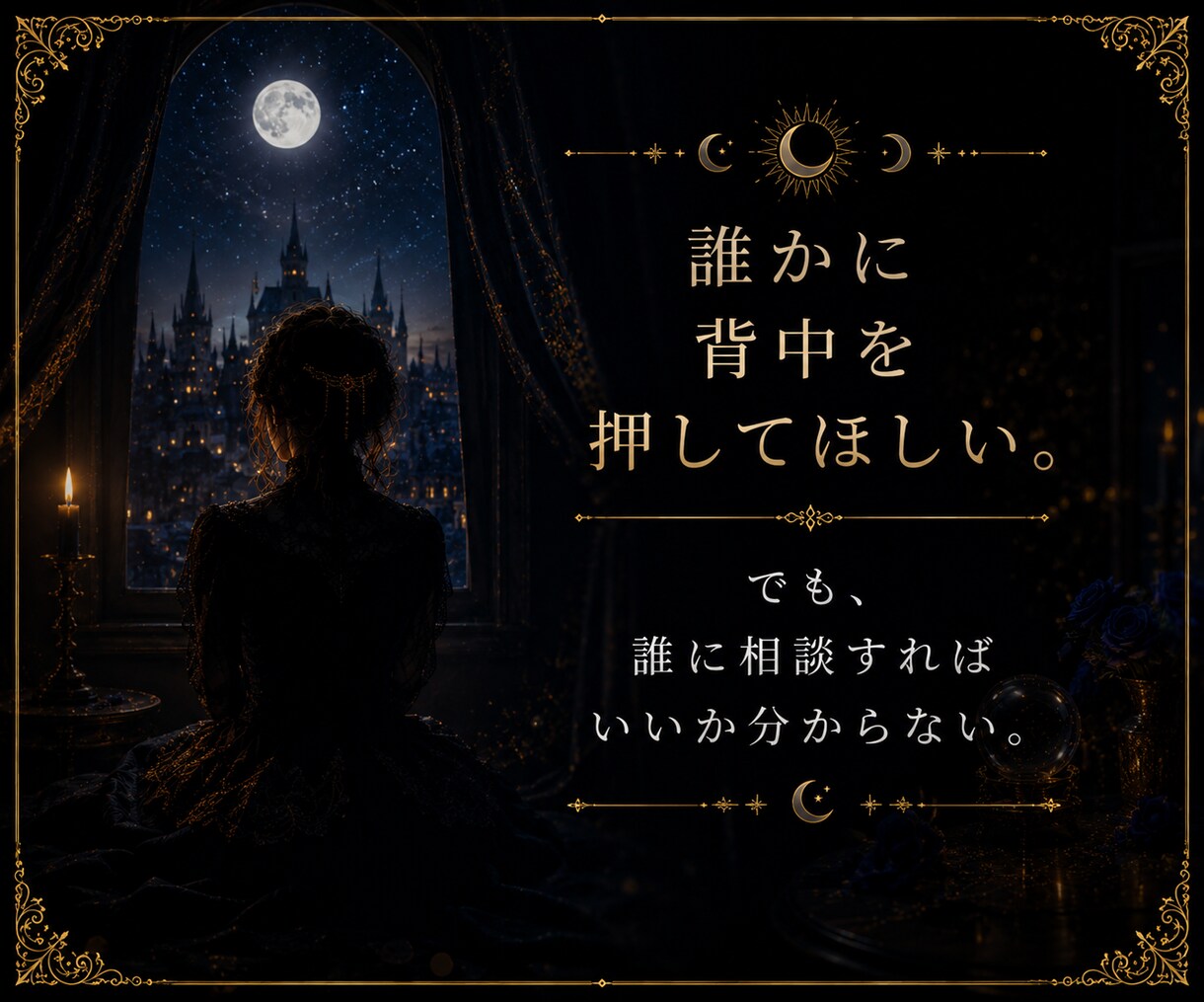 複数の悩みを整理しこれからの方向性を読み解きます ―仕事・恋愛・人間関係など、重なった悩みをまとめて深く鑑定― イメージ3