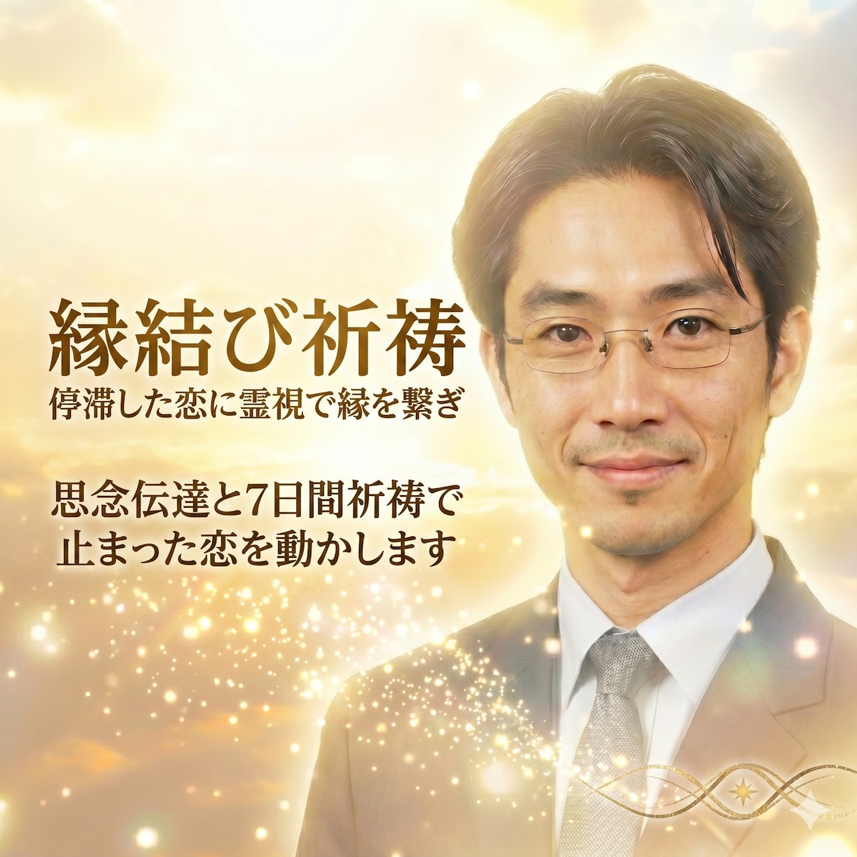 縁結び祈祷｜停滞した恋に霊視で縁を繋ぎます 思念伝達と7日間祈祷で止まった恋を動かします イメージ1