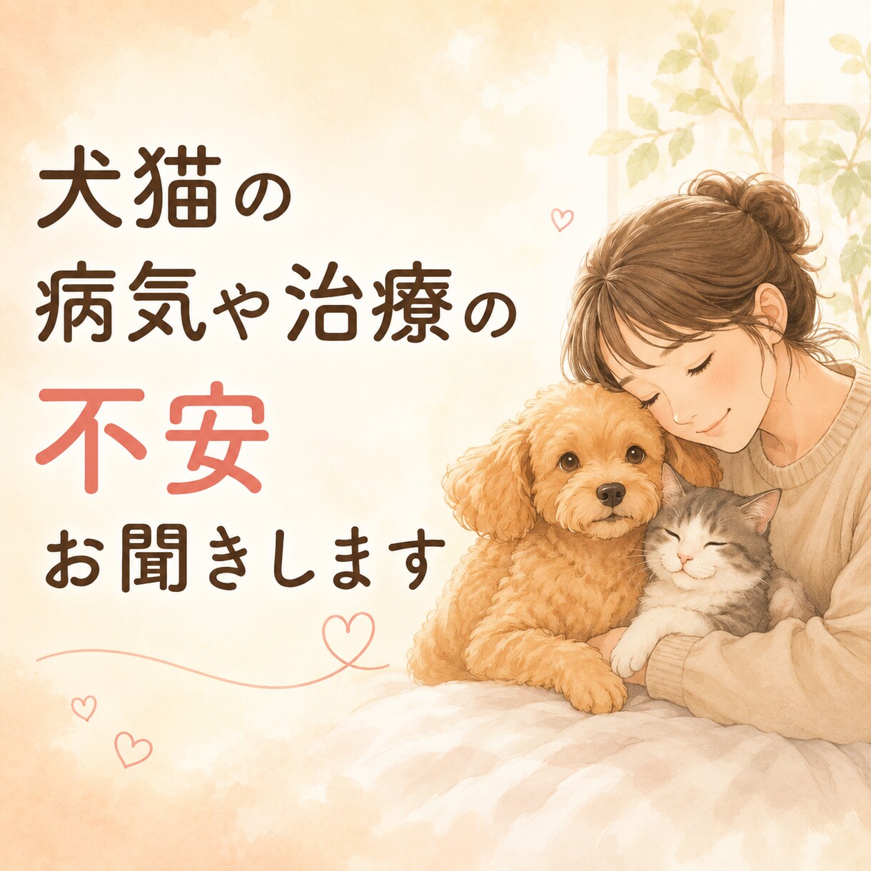 犬猫の病気や治療の不安お聞きします 動物病院で聞けなかったこと、不安を抱え込んでいませんか？ イメージ1