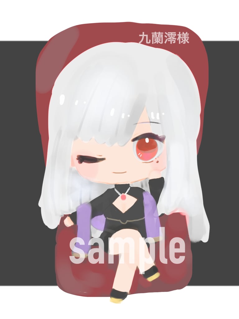 かわいいミニキャラ描きます 色彩暗めでかわいいミニキャラを描きます イメージ3