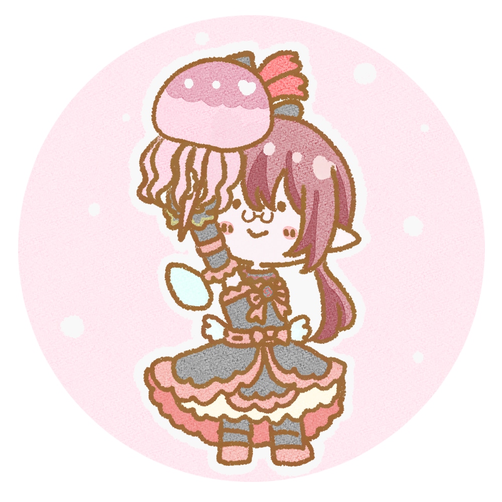ゆるゆるミニキャラのアイコンを制作します クレヨン調の線画と水彩風の優しい色合いのふわふわイラストです イメージ4