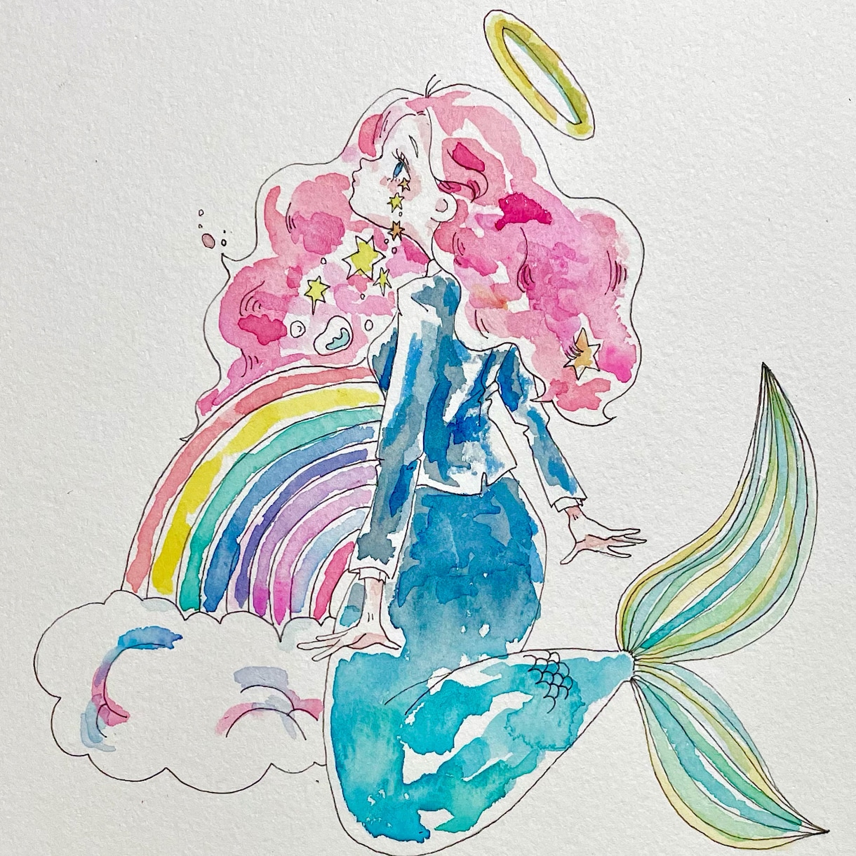 透明水彩絵の具でふんわり可愛いイラスト描きます 芸術学部卒の現役デザイナーが柔らかい雰囲気を演出します！ イメージ5