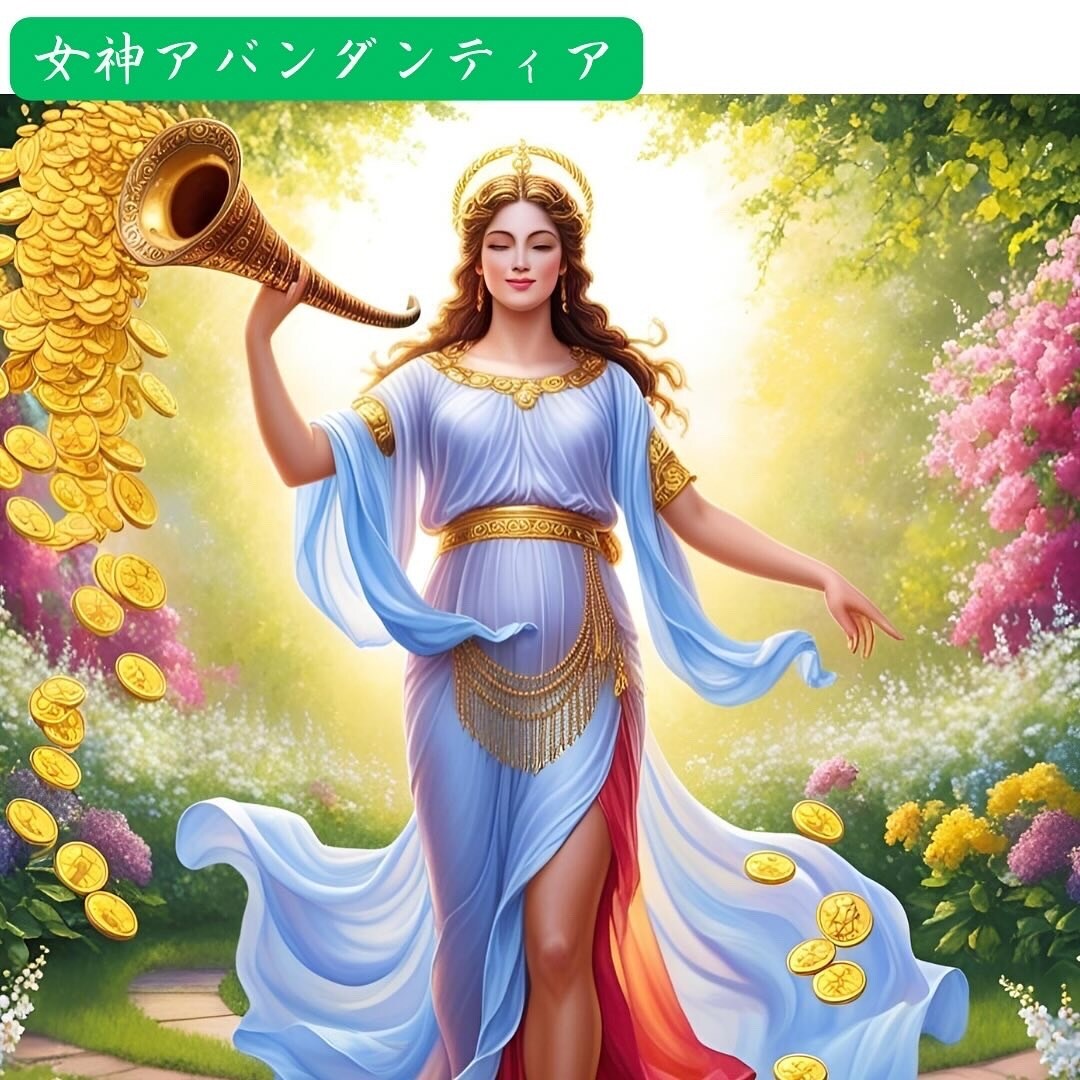 豊穣、豊かさ　女神アバンダンティアヒーリングします ありとあらゆる豊かさ、お金、女神の癒しとメッセージ伝えます イメージ6