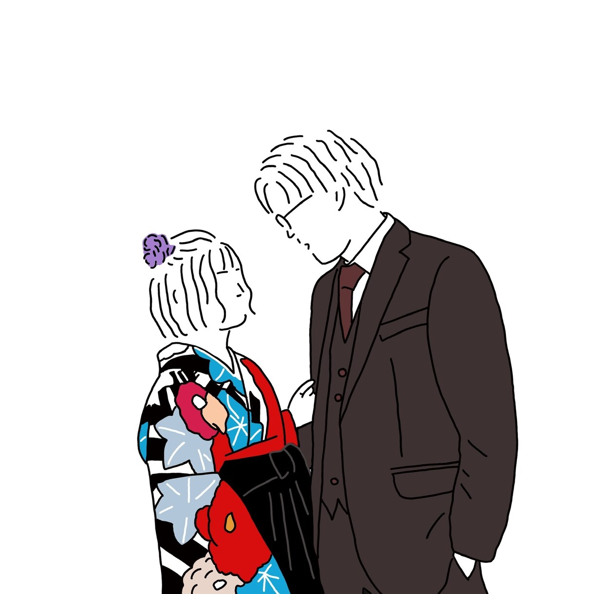 ポップでお洒落なイラスト、似顔絵描きます SNSアイコンや壁紙、オリジナルTシャツなどにおすすめ！ イメージ5