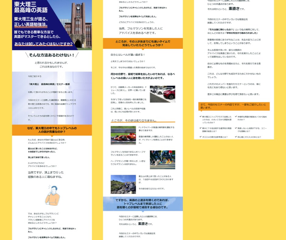 修正無制限！ペライチでオリジナルＬＰを作成します 歴9年の経験！デザイン◎集客力◎なLP作ります！ イメージ7