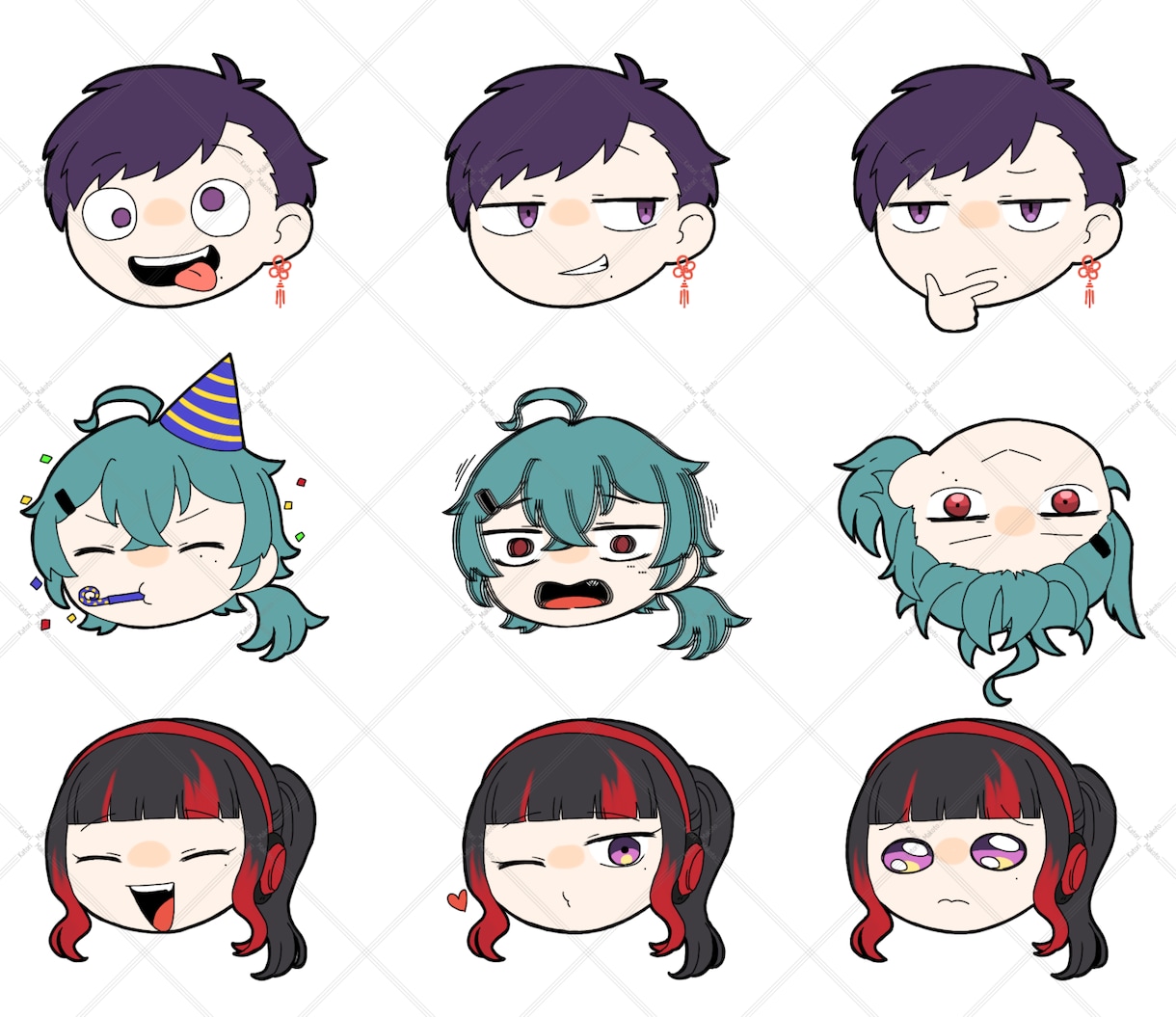 表情豊かなSDイラスト描きます 表情豊かなあなただけのオリジナルSDイラスト制作します！ イメージ3