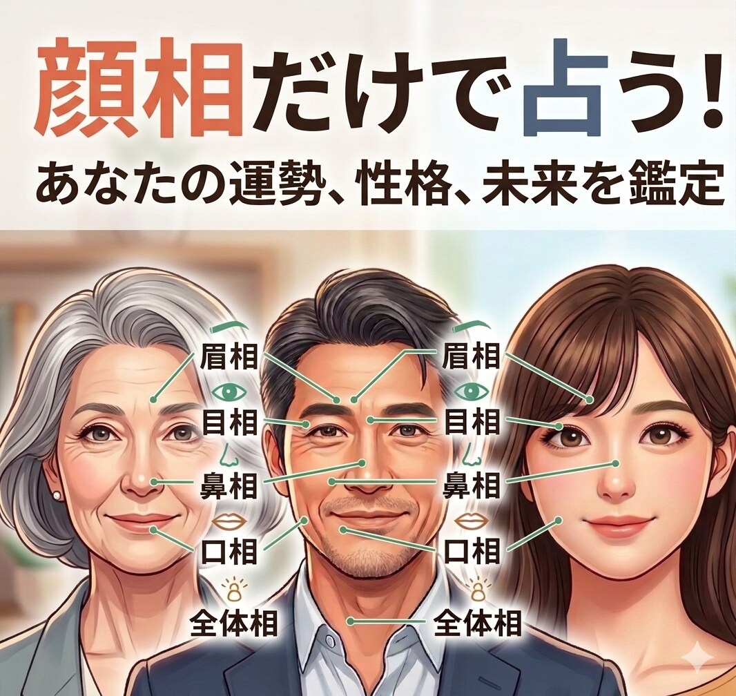 実績◎顔相鑑定であなたの未来を占います その悩み、一緒に解決しませんか？今のあなたに必要な答え。 イメージ1