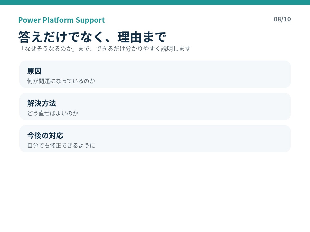 Power Platformの困りごとを解決します Power Apps・Automateの悩みを解決します イメージ8