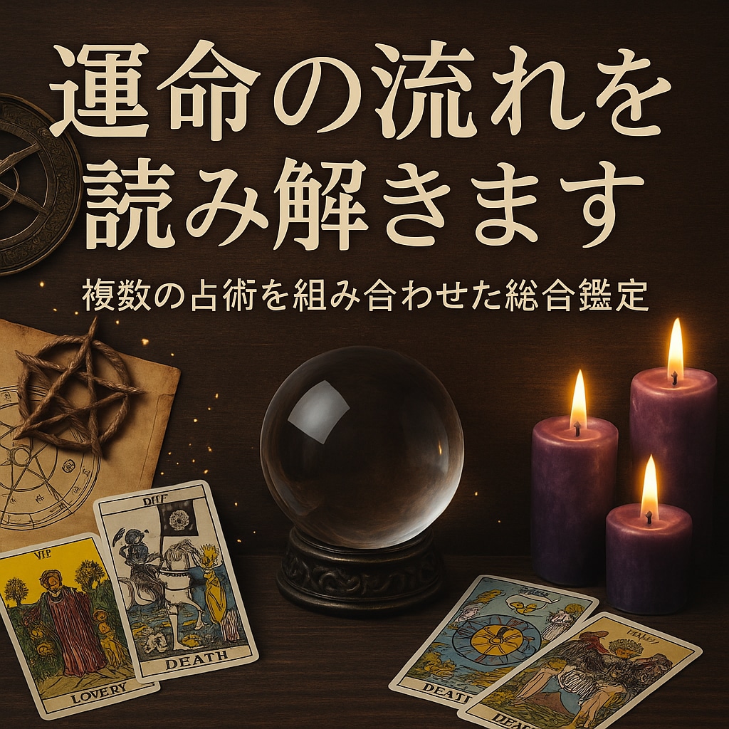 ワンコインで運命の流れを読み解きます 亡き父は、占い師    複合鑑定による的確な道標を示します イメージ1