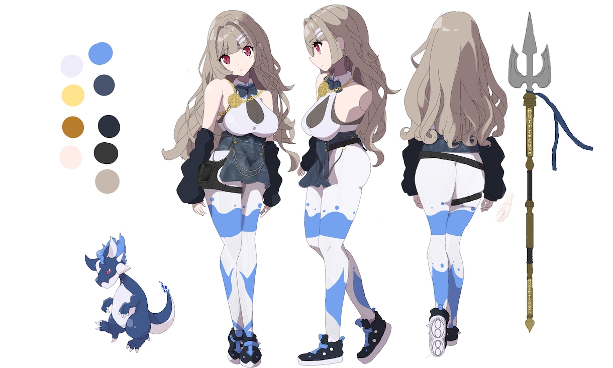貴方のキャラクターデザインを一緒に考えます アニメ調の塗りで可愛く仕上げます！ イメージ2