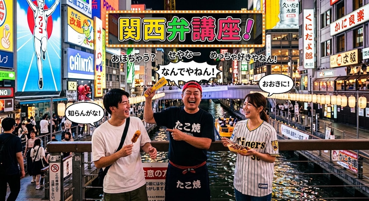 リアルな関西弁教えます ナチュラルに関西弁が話せるようになりたいと思いませんか？ イメージ1