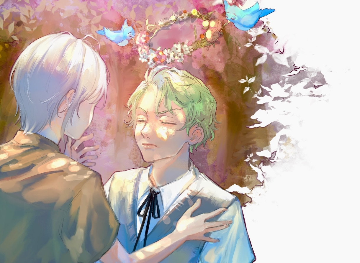 繊細なタッチで目を引くイラスト制作します 1枚絵/立ち絵/サムネ/アイコン/SNS用イラストetc. イメージ6