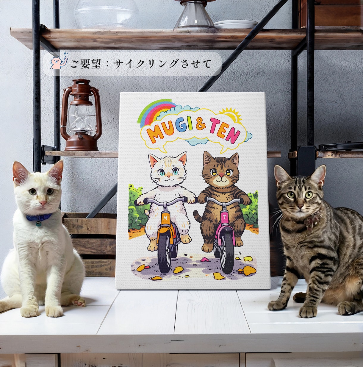 うちの子・ペット似顔絵をポップなイラストで描きます 犬・猫・うさぎ｜商用OK・グッズ制作にも対応 イメージ7
