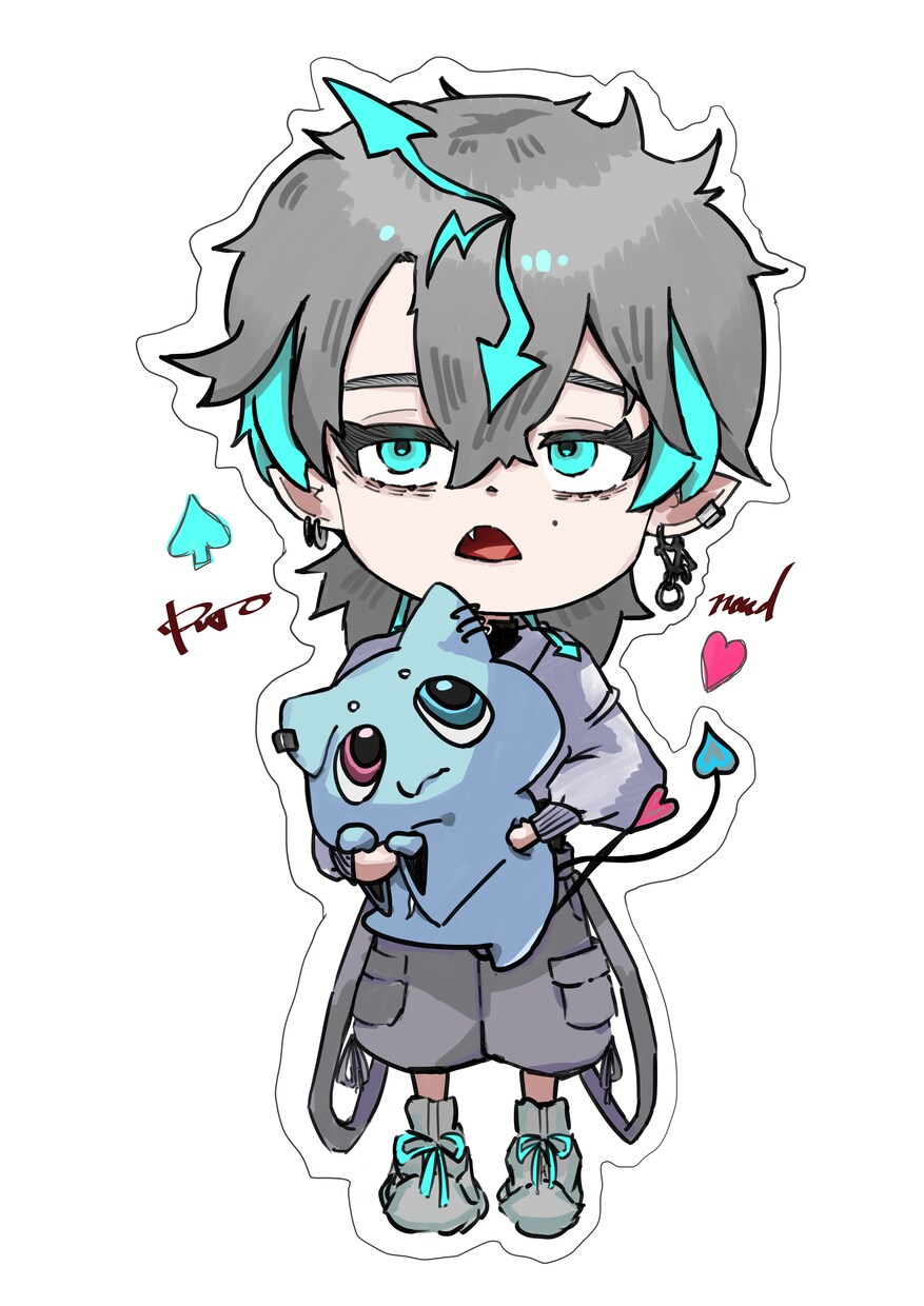 かっこいいアイコンやサムネイルイラストお描きします SNSアイコンや歌ってみた、1枚絵を厚塗りで描きます！ イメージ6