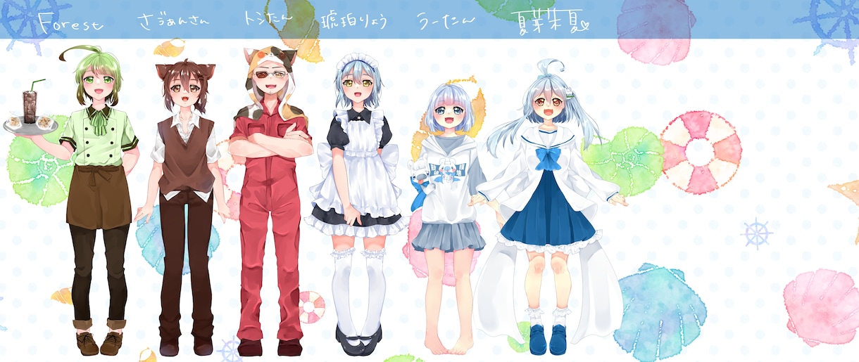 I立ち絵イラストを制作します イリアムバージョン2対応可能です。 イメージ1