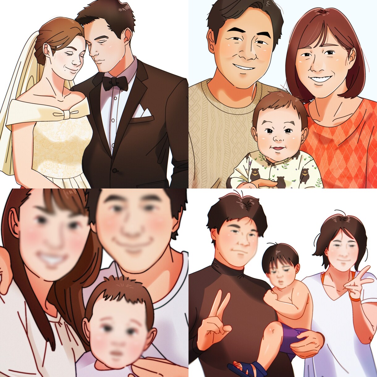 お子様の似顔絵描かせていただきます 記念日やプレゼントにもぴったり！·͜·ᰔᩚ イメージ1