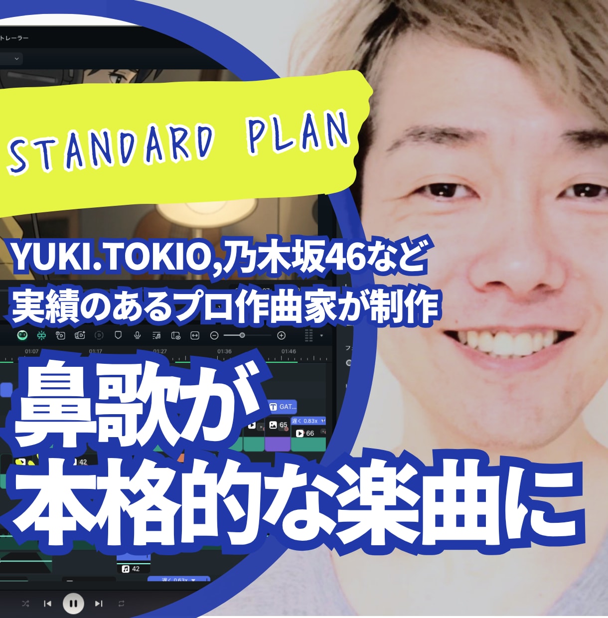 鼻歌を本格的に！実績のあるプロ作曲家が編曲します あなたの鼻歌を本格的な楽曲に変化させます イメージ1