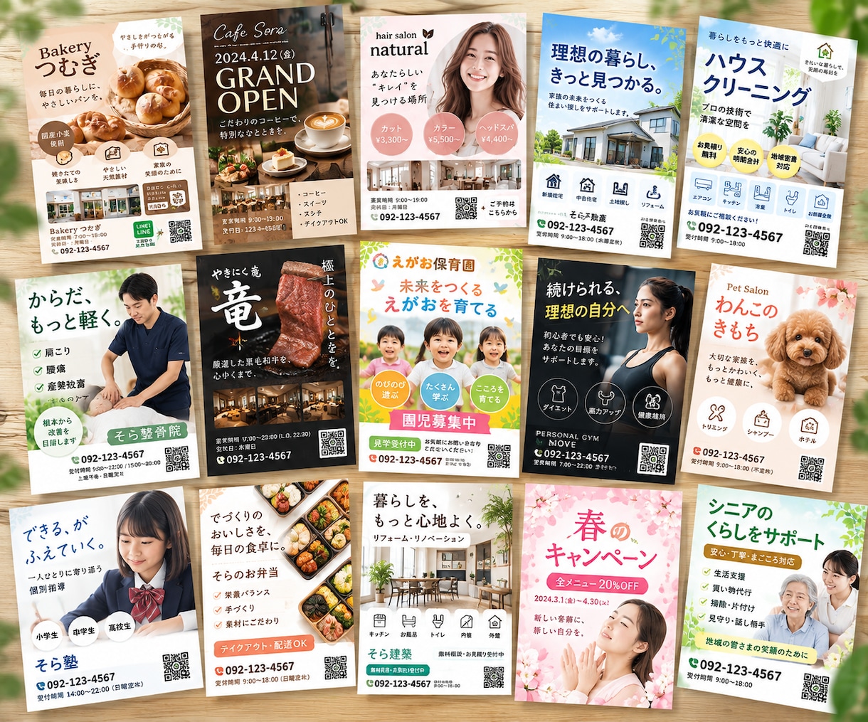 集客に繋がるチラシを作ります 地域のお客様に会社の魅力が伝わる設計をご提案 イメージ2