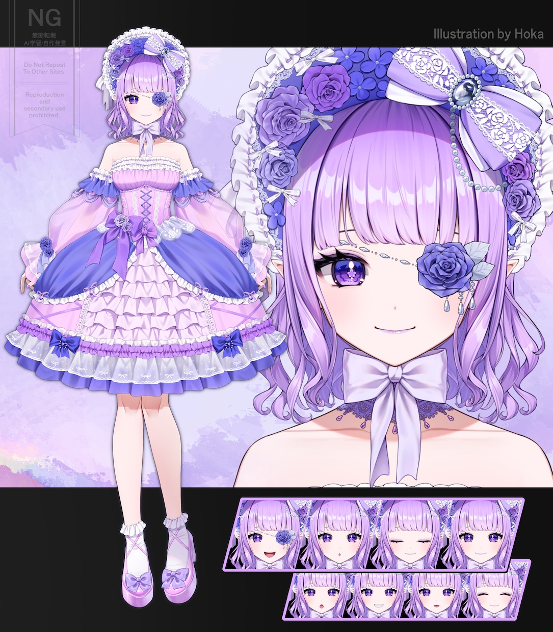 Live2D用パーツ分けイラスト・立ち絵制作します Vtuber、キービジュアル、ゲーム、TRPGに イメージ4