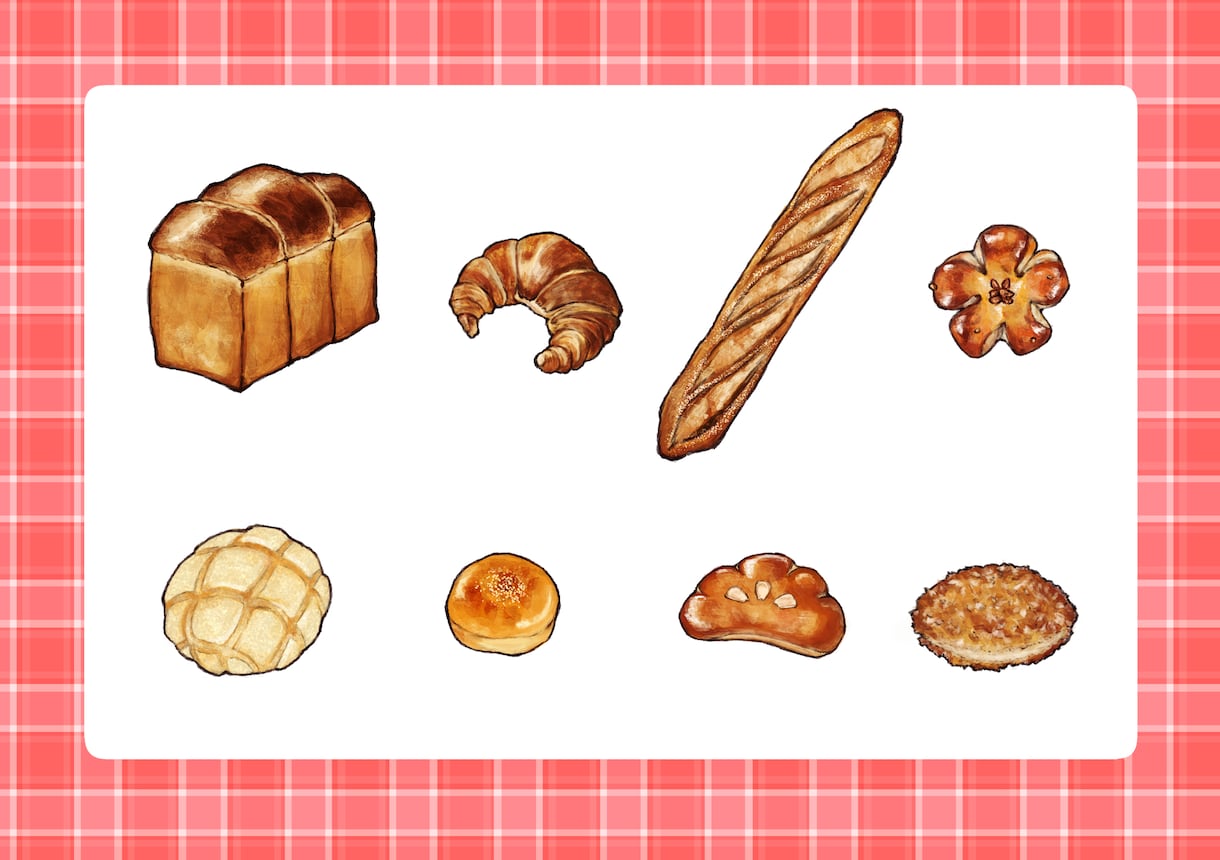 シンプルな食べ物イラスト描きます オシャレで美味しく見える食べ物イラスト描きます イメージ2
