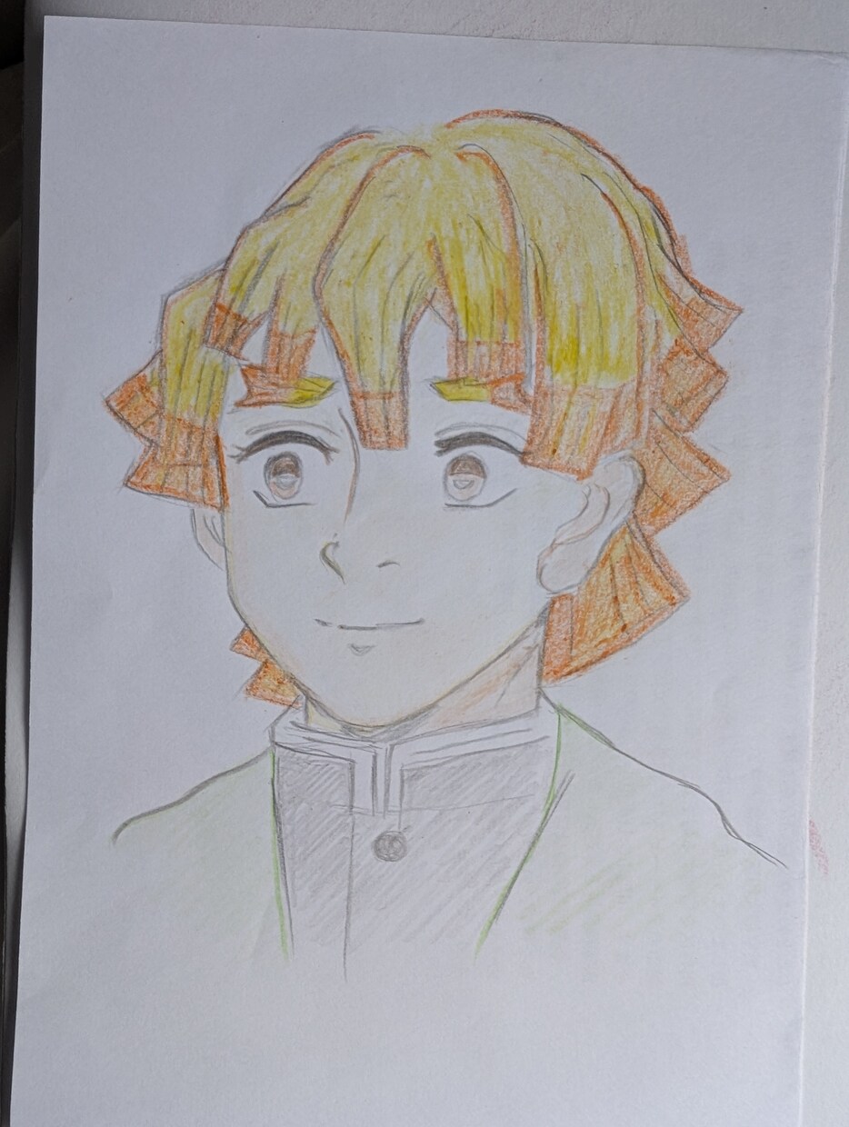 １枚もの、似顔絵鉛筆て描きます 写真見ながら、似せていくように描きます イメージ5