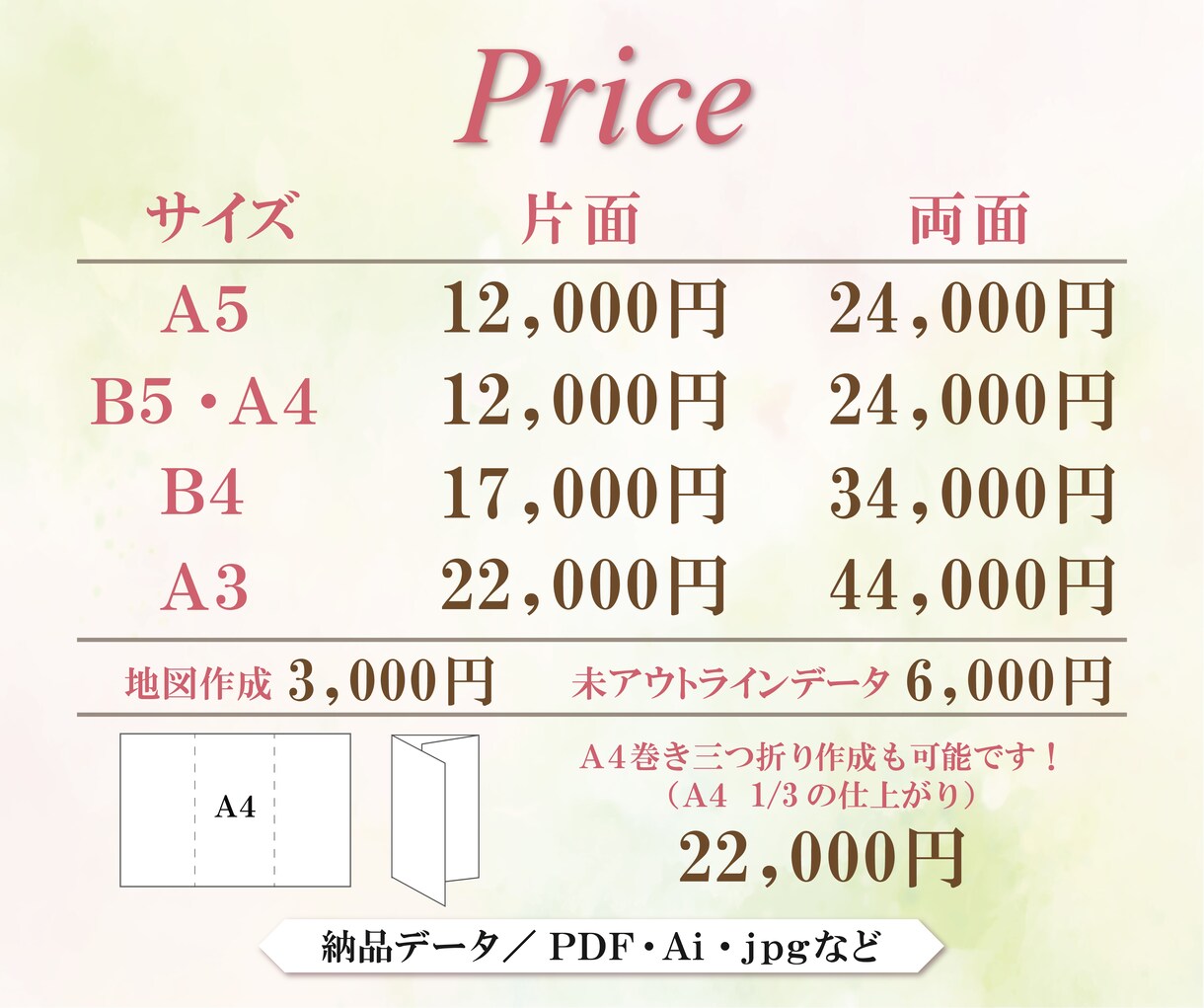 ユーザー目線の見やすい高品質チラシをご提供致します 見て伝わるチラシ作成致します！ イメージ2