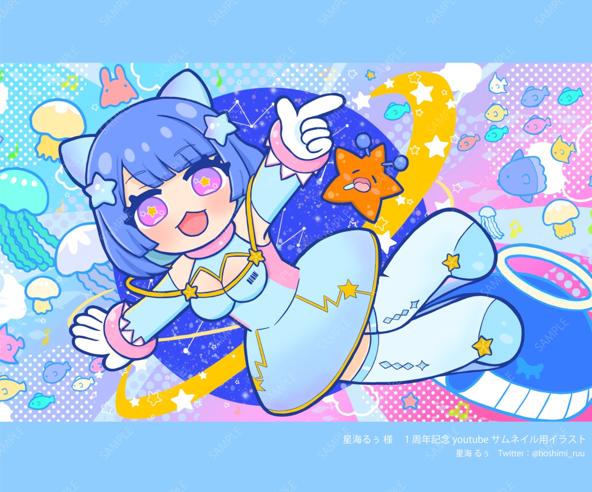 もちもちかわいいイラスト描きます CDジャケット、MV、Vtuber、プレゼント絵などなど！ イメージ9