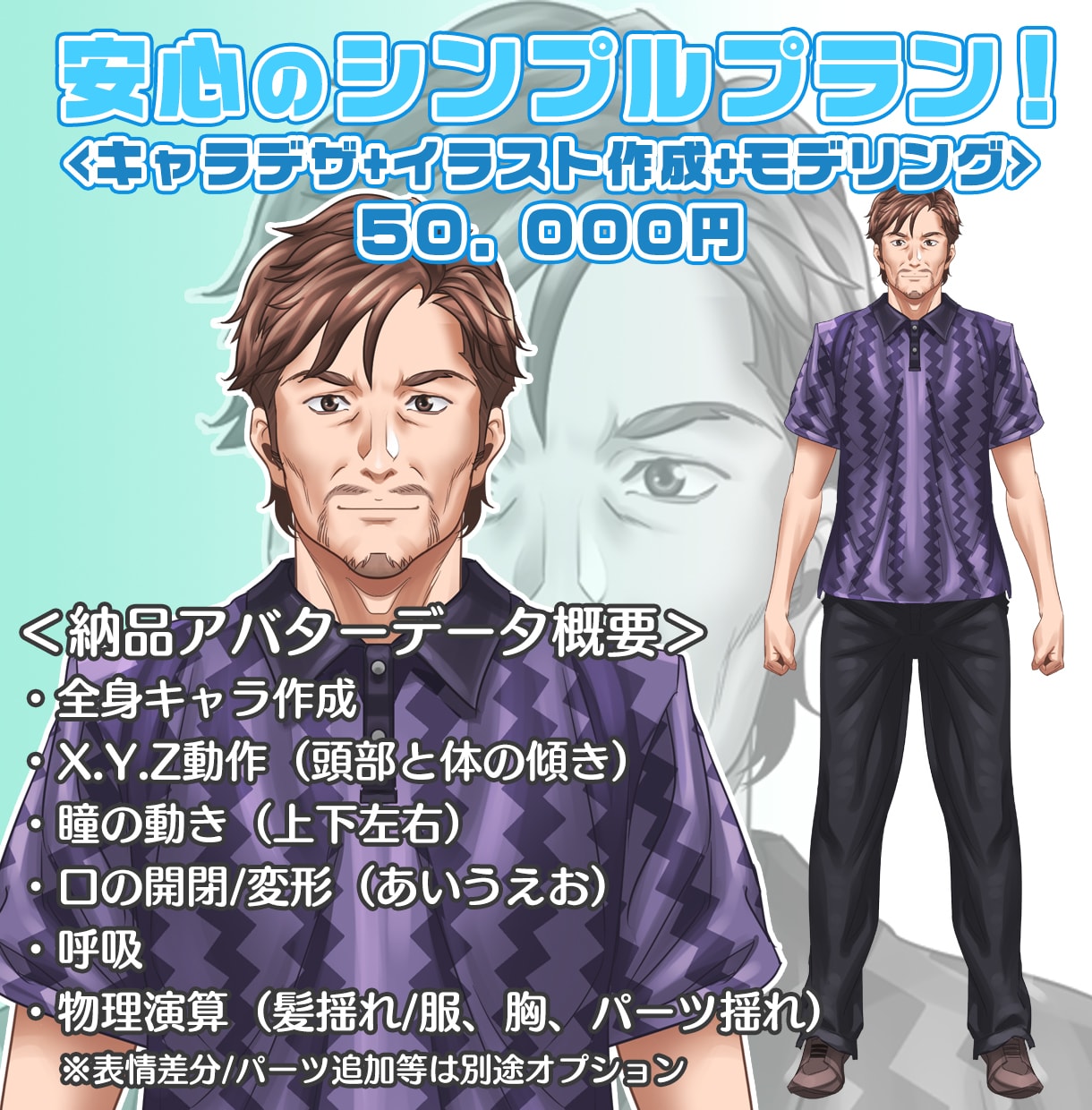 Vtuber/Vliver用アバター制作致します 短期間でデザインからモデル作成まで全て行います！ イメージ2