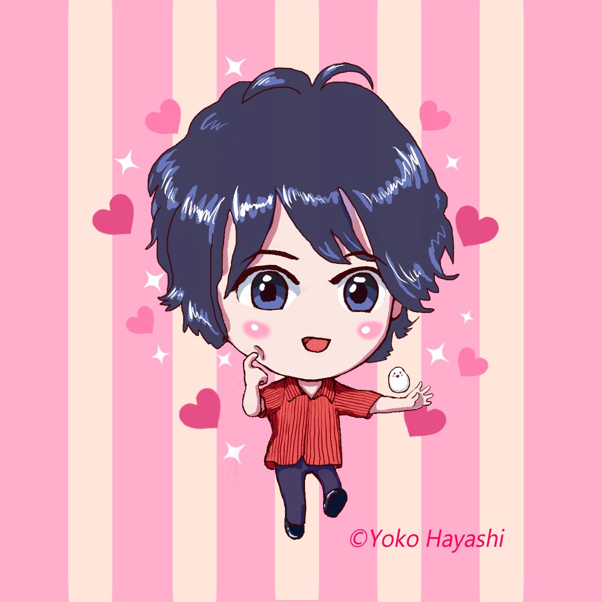 ちびキャラをお描きいたします 雰囲気を似せて可愛らしくお描きいたします！ イメージ1