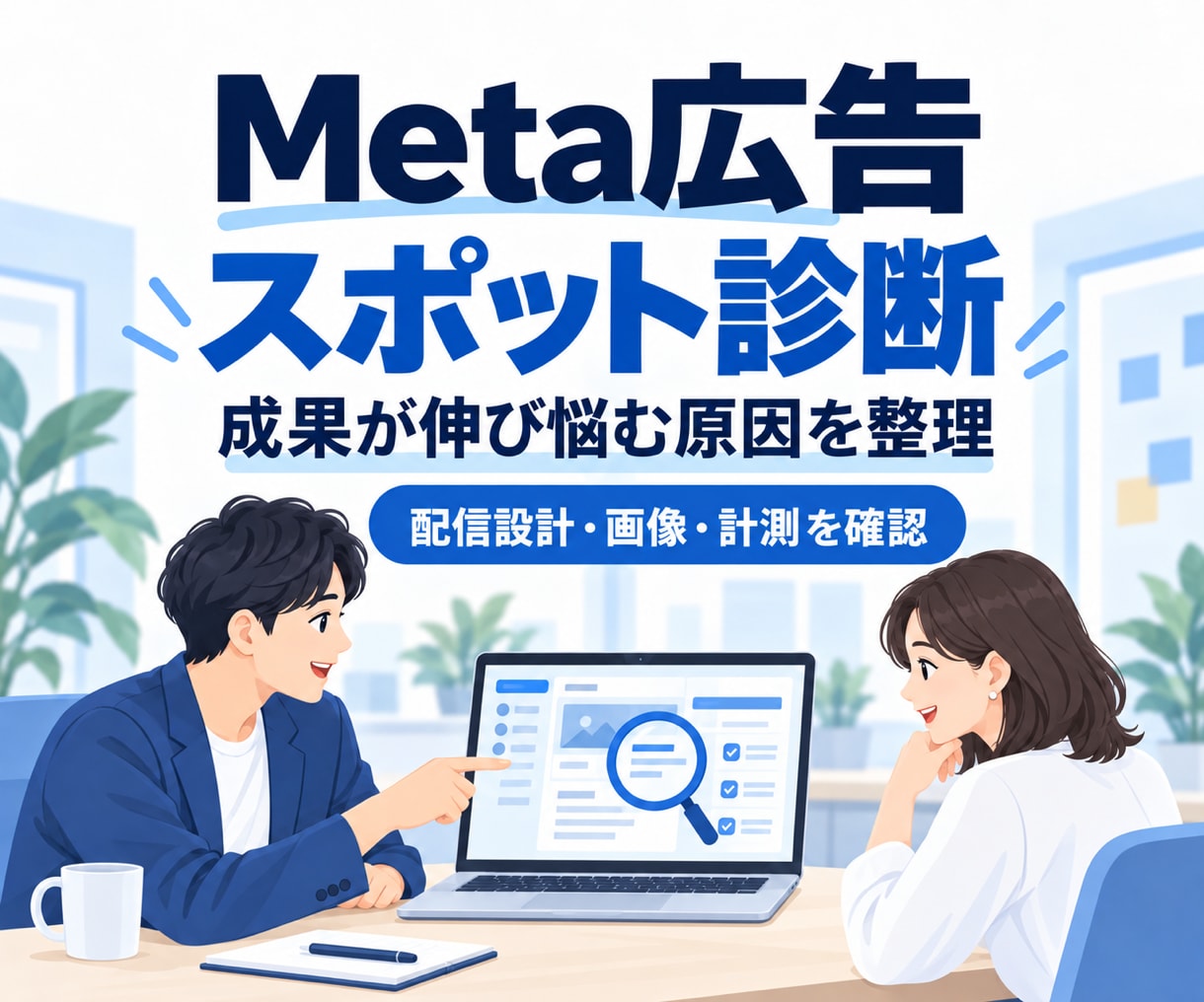 Meta広告の運用設定をプロが診断・改善します 配信中の設定を最適化！認知数とリーチ数の最大化に繋げます イメージ1