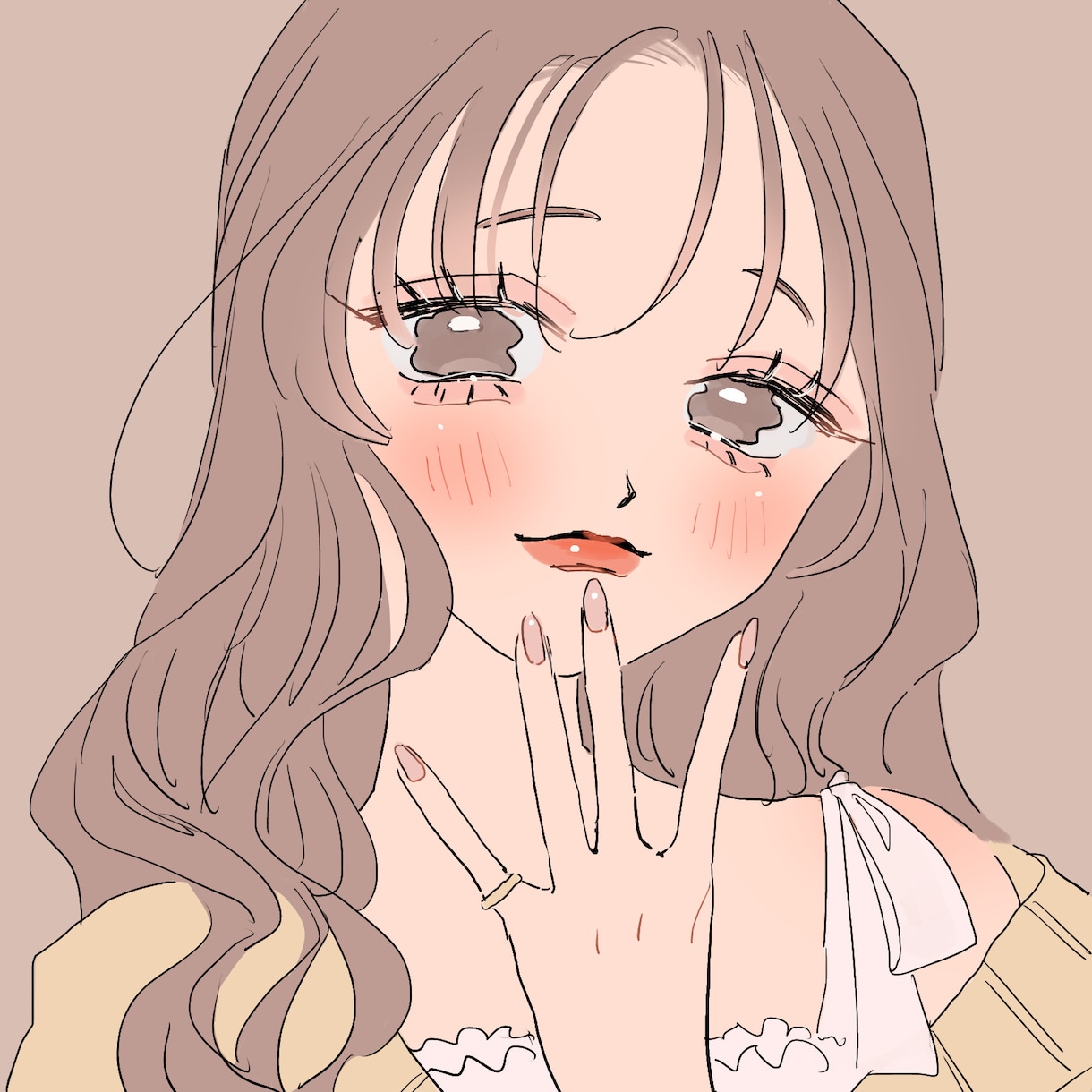 可愛くておしゃれなSNSアイコン制作いたします かわいい系からモード系、地雷系まで承ります！ イメージ1