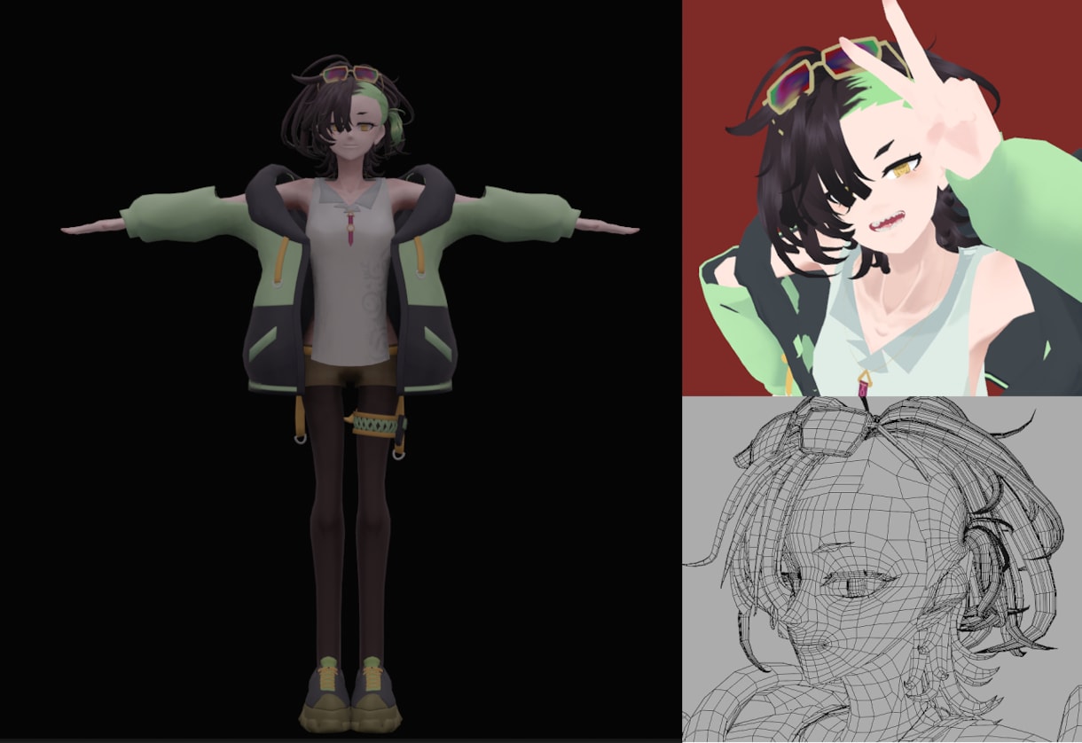 0から３Dキャラモデル製作します VR空間に飛び込みたいあなたに！ イメージ2