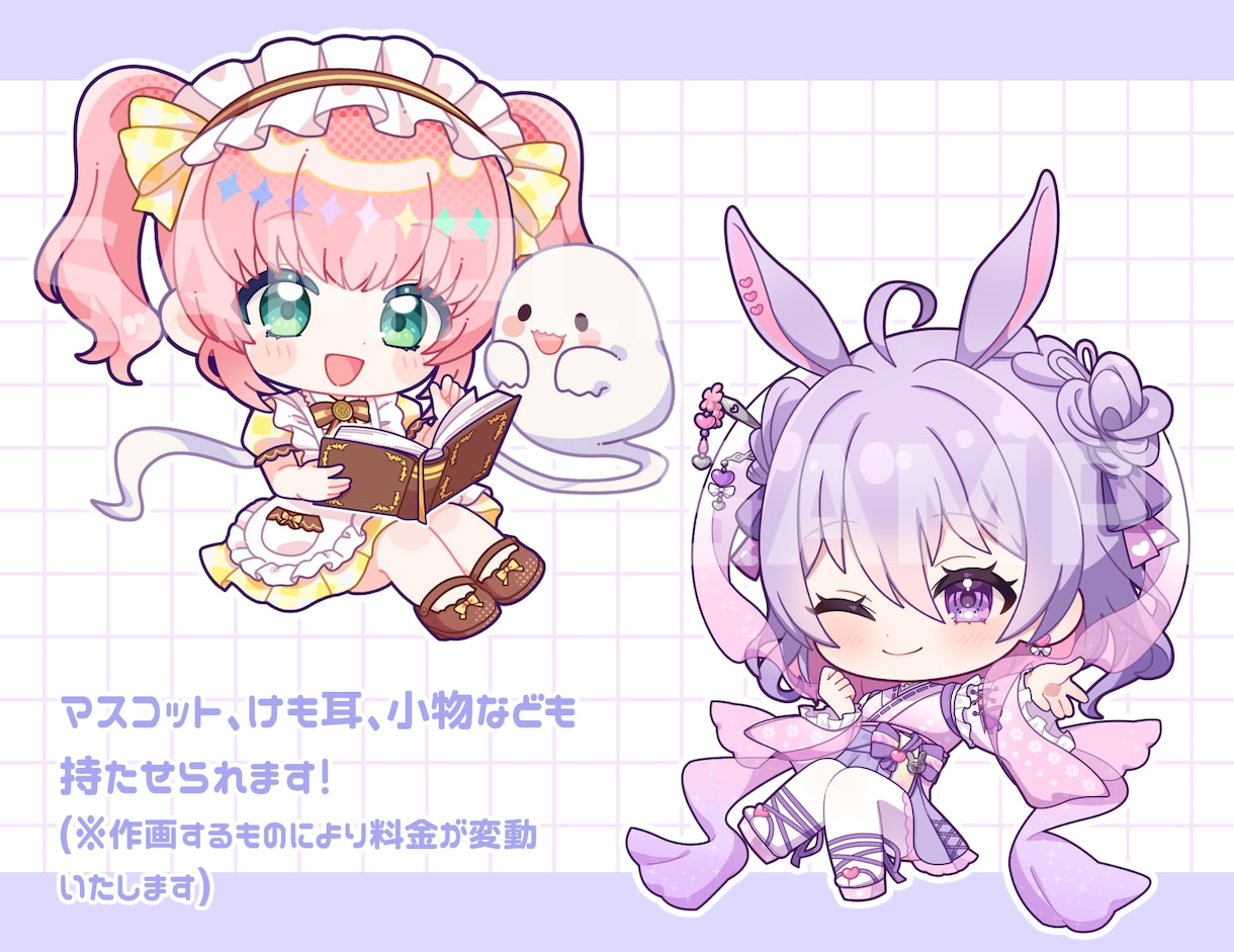 もちぷにっ！とかわいいミニキャラ描きます 企業実績あり◎動画内イラスト、グッズなんでも対応いたします！ イメージ5