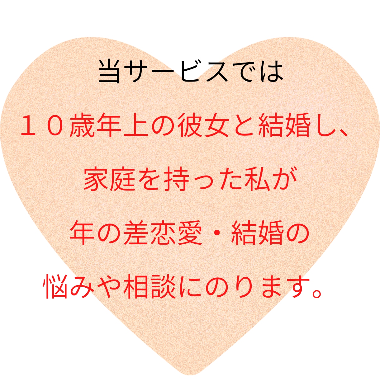 年の差恋愛・結婚にお悩みの方！不安や悩み聞きます 10歳年上の妻を持つ私が結婚や今後についてアドバイス♪ イメージ4