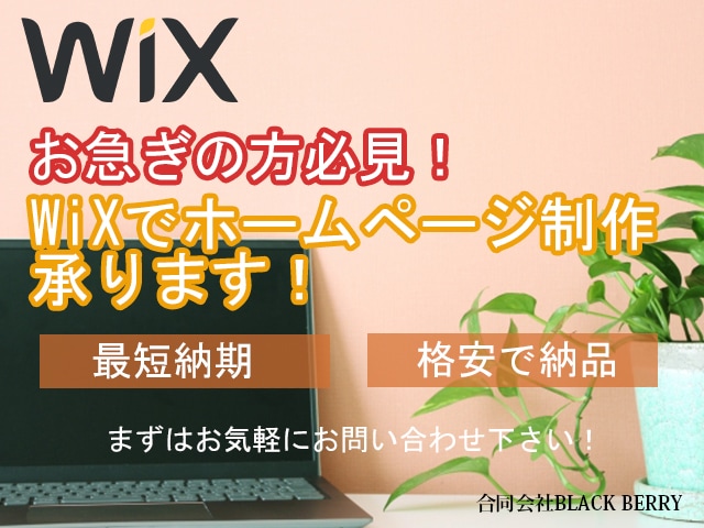 Wixで格安でホームページ制作承ります 急ぎの方向け！WiXでホームページ制作！ イメージ1