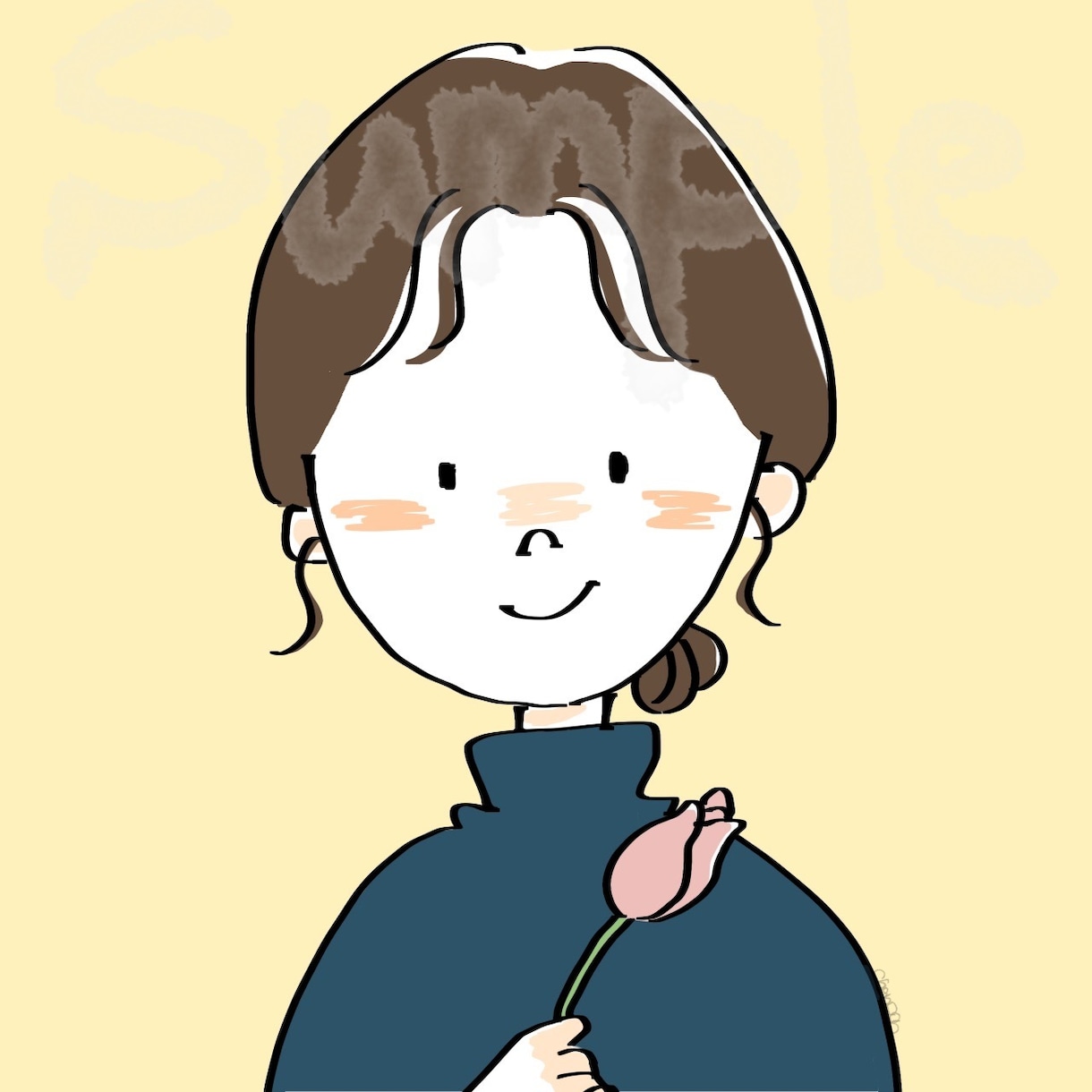先着サービス！シンプル×おしゃれなイラスト描きます アイコンに使える◎シンプルゆるいイラストお描きします イメージ2