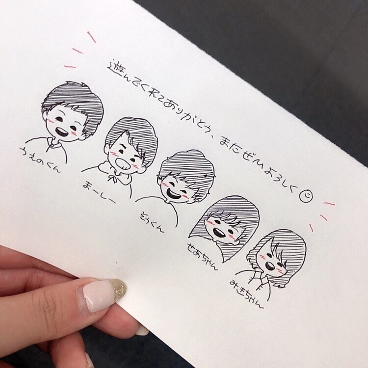 可愛いモノクロイラスト書きます 自己使用、贈り物にモノトーンイラストを！付箋対応可能 イメージ9