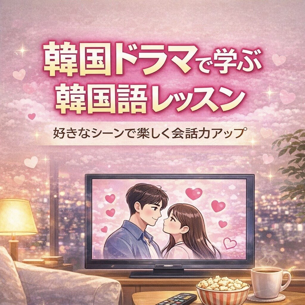 韓国ドラマで学ぶ！やさしい韓国語レッスンします ドラマのセリフで自然な会話と発音が身につく！ イメージ1