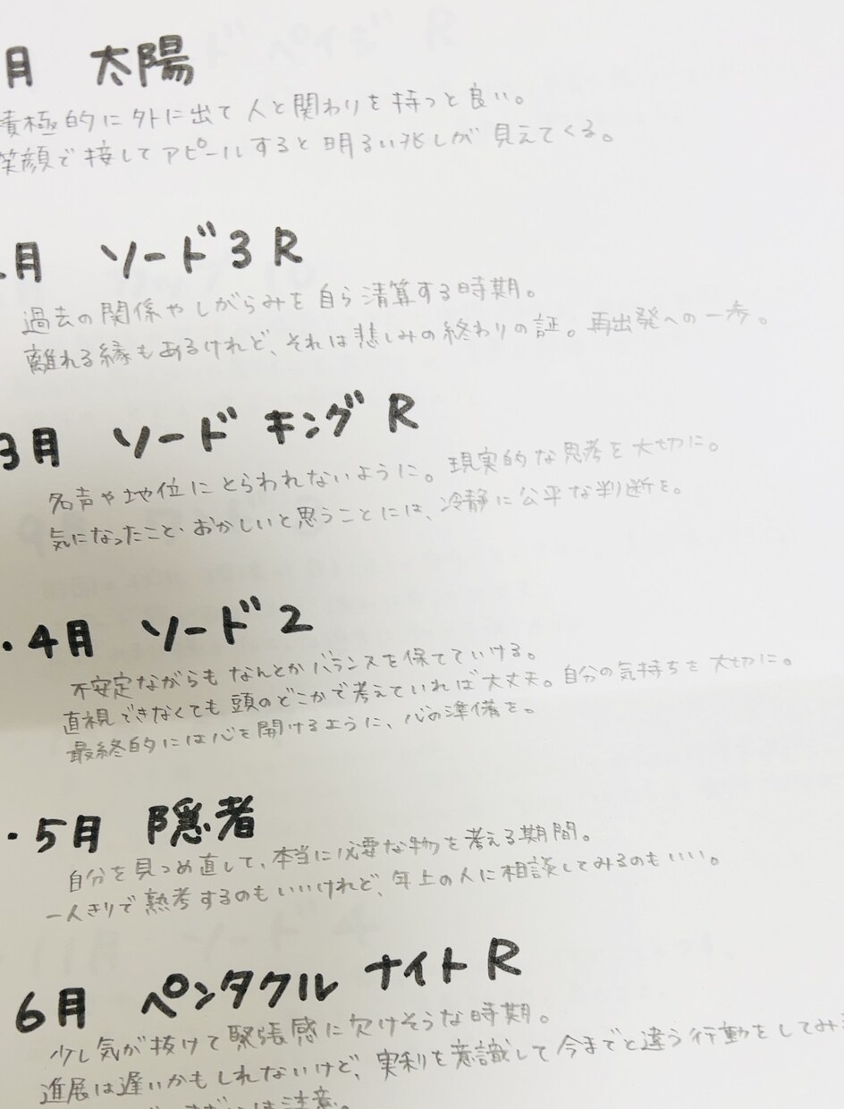 12ヶ月分の運勢予報をお伝えします 簡易運勢予報で一年間の流れをなんとなく事前把握しましょう⭐︎ イメージ4
