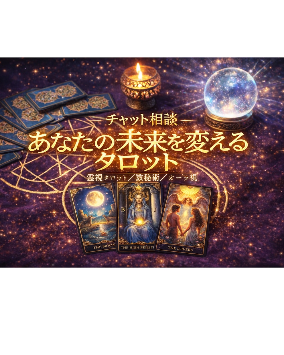 タロット★今すぐチャット形式で拝見します 30分やり取りしながら♪お返事鑑定の方はこのままご依頼下さい イメージ1