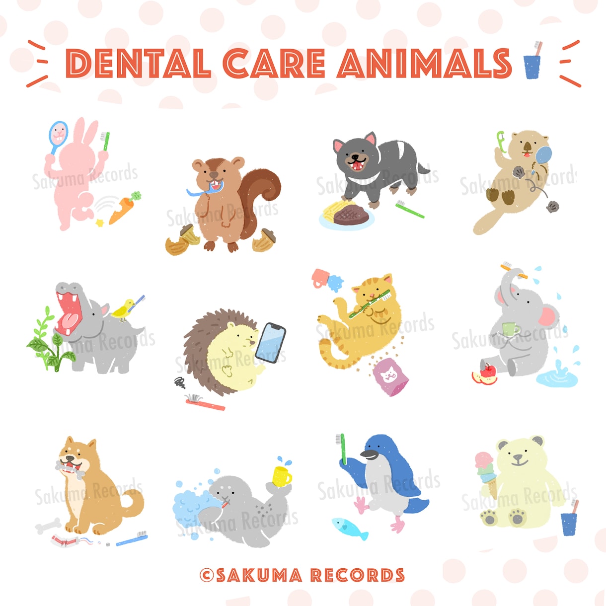 商用利用OK！ふんわりゆるい動物のイラスト描きます 挿絵、SNS用、動画イラスト、キャラクター作成も！ イメージ3